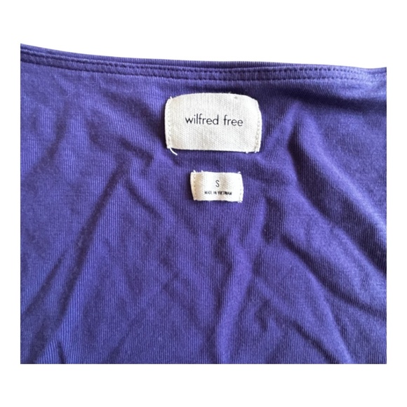 Aritzia Wilfred Free Orbit Corset Top Size Small Deep Violet - Picture 4 of 5